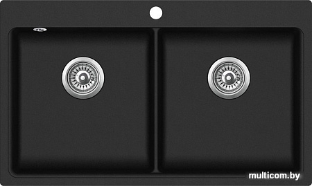 Кухонная мойка Aquasanita Magna SQM200AW (black metallic 601)