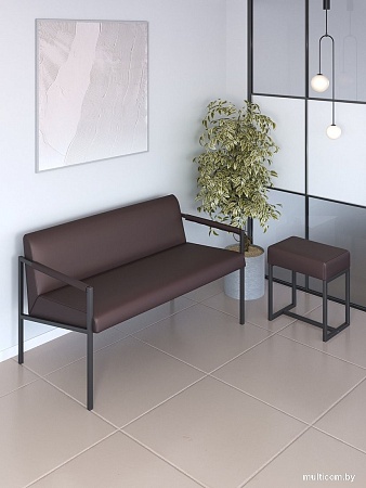 Пуфик Mio Tesoro Юнта (экокожа/коричневый)