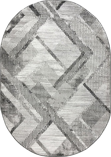 Ковер для жилой комнаты Safyun Eva LZ122-GREY-ANTRASIT-OVAL (1.4x2)