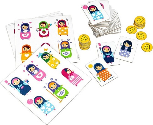 Развивающая игра Bondibon Матрешки на ладошке ВВ4247