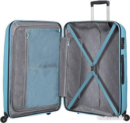 Чемодан-спиннер American Tourister Bon Air Blue Topaz 75 см