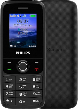 Мобильный телефон Philips Xenium E117 (темно-серый)