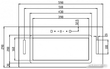 Кухонная вытяжка Schtoff HGT 60 (белый)