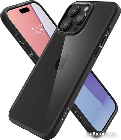 Чехол для телефона Spigen Ultra Hybrid для iPhone 15 Pro ACS06713 (черный)