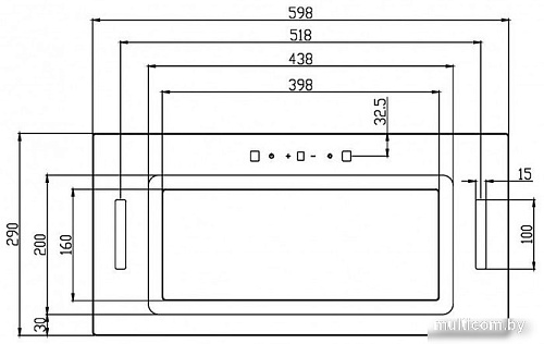 Кухонная вытяжка Schtoff HGT 60 (белый)