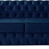 Диван Brioli Честерфилд двухместный (микровелюр, В69 синий)