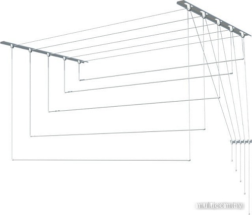 Сушилка для белья Лиана потолочная, металл, 2,4 м (С-010)