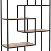 Стеллаж Hype Mebel Зиг-Заг-2 100x170 (черный/дуб галифакс натуральный)