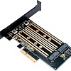 Адаптер для подключения M.2 накопителей Gembird MF-PCIE-NVME-SATA