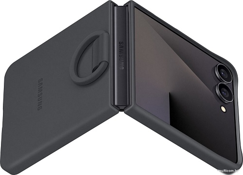 Чехол для телефона Samsung Ring Case для Samsung Galaxy Z Flip7 (черный)