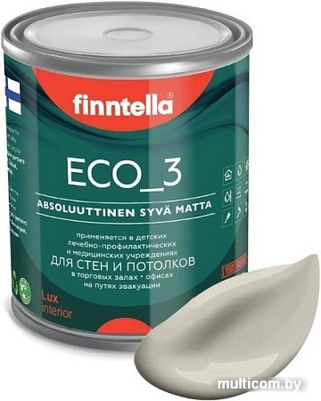 Краска Finntella Eco 3 Wash and Clean Tina F-08-1-1-LG159 0.9 л (бежевый)