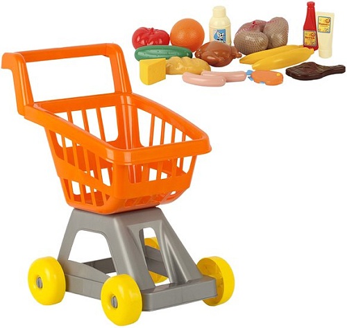 Тележка игрушечная Стром Для супермаркета с продуктами У999