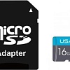 Карта памяти Usams US-ZB117 High Speed TF Card 16GB (с адаптером)