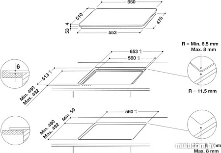 Варочная панель Whirlpool SMO 658C/BT/IXL