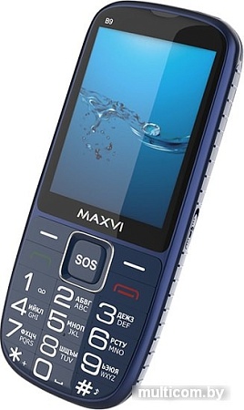 Мобильный телефон Maxvi B9 (синий)
