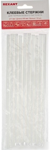 Клеевые стержни Rexant 09-1105 (10шт, белый)