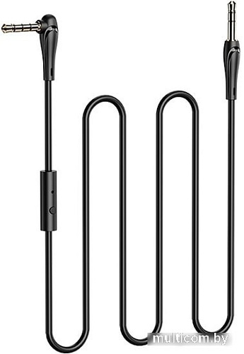 Кабель Hoco UPA15 3.5мм - 3.5мм с микрофоном (1 м, черный)