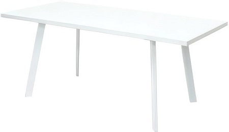 Кухонный стол M-City Фин 120 464M04111 (белый стекло/белый)