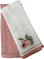 Набор полотенец Arya Apricot Stone 40x60 (2 шт, белый/пудровый)