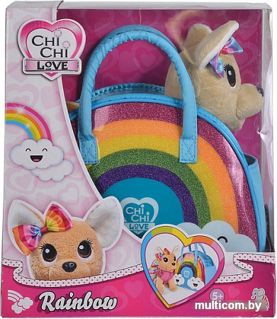 Классическая игрушка Simba Собачка Chi-Chi Love. На радуге 5893438