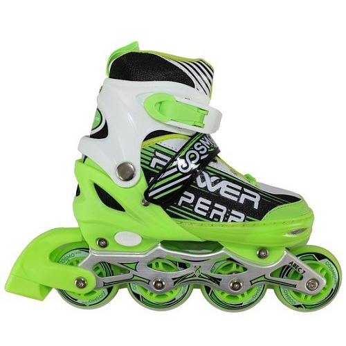 Роликовые коньки Cosmoride Aqua (р. 35-38, белый/зеленый)