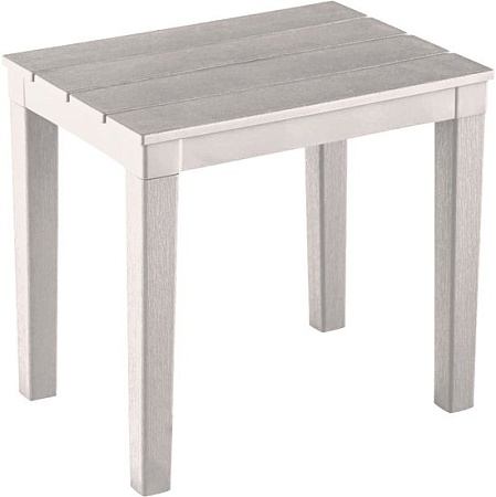 Стол Элластик-Пласт Прованс для шезлонга 40x30x37 (белый)