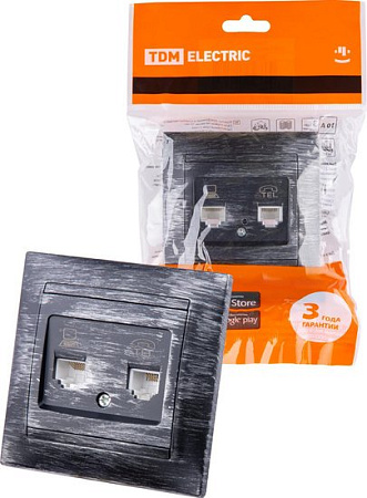 Розетка компьютерная TDM Electric Лама SQ1815-0660