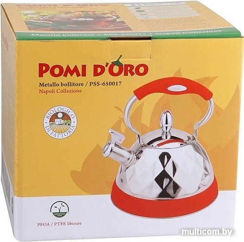 Чайник со свистком Pomi d'Oro PSS-650017