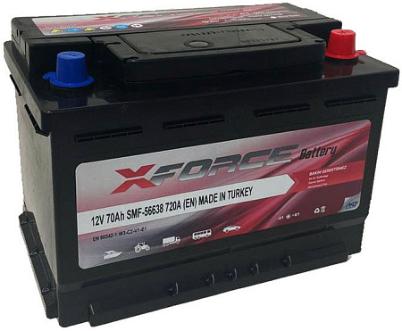 Автомобильный аккумулятор XFORCE 70 R+ (70 А·ч)