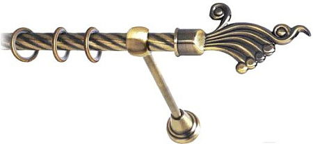 Lm Decor Кения (антик, витая, 3.6м 16мм, 1 ряд)