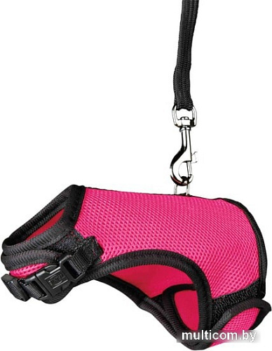 Trixie Soft Harness with Leash 61512 (розовый)