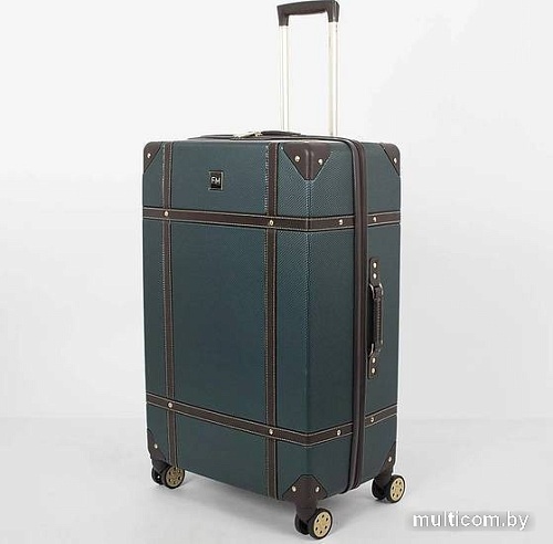 Чемодан-спиннер Francesco Molinary 336-0193/3-28 (зеленый)