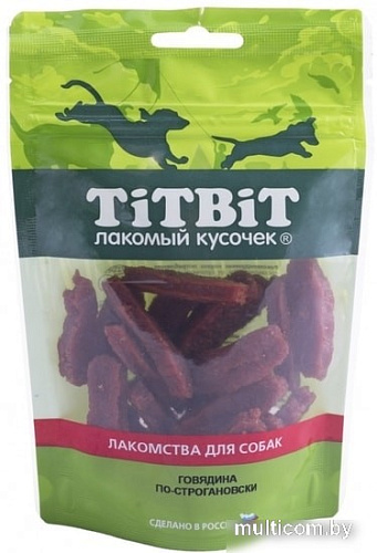 Лакомство для собак TiTBiT Говядина по-строгановски 80 г