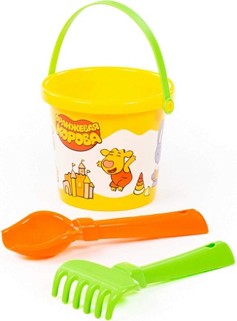 Набор игрушек для песочницы Полесье Оранжевая корова 83159