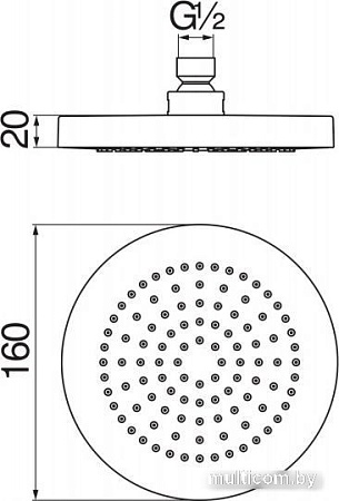 Верхний душ Nobili AD139/73CR