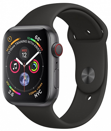 Часы Apple Watch Series 4 GPS + Cellular 40mm Stainless Steel Case with Sport Band