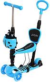 Трехколесный самокат Moby Kids Божья коровка 3 в 1 641408 (синий)
