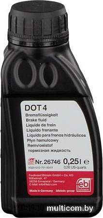 Тормозная жидкость Febi DOT 4 0.25л
