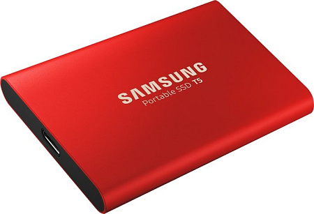 Внешний накопитель Samsung T5 500GB (красный)