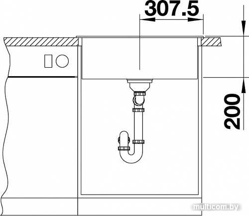 Кухонная мойка Blanco Naya 6 519641 (белый)