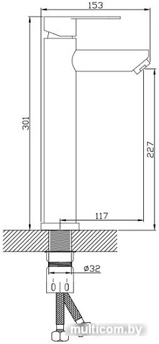 Смеситель Diadonna D34-113131S