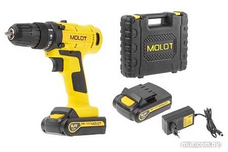 Дрель-шуруповерт Molot MBD 1415 DLi (с 2-мя АКБ)