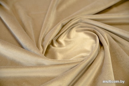 Комплект штор Decoretto Бархат премиум БП-К7 1.65x2.6 м (бежевый, 2 шт)