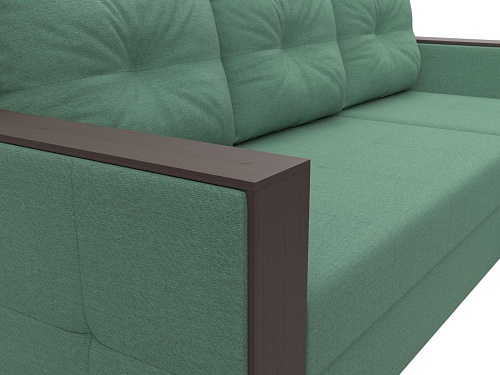 Угловой диван Лига диванов Валенсия Лайт правый 125972 (рогожка амур зеленый)