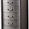 Комод Мебелик Джульетта узкий 6 ящиков (серый ясень)