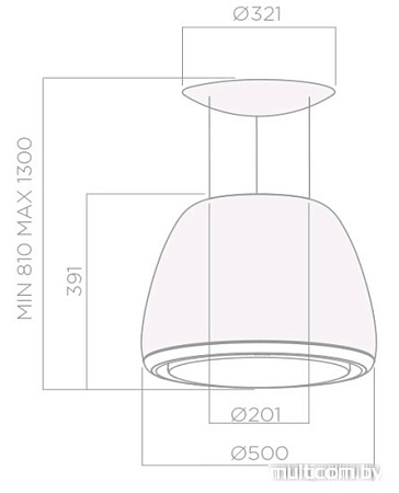 Кухонная вытяжка Elica EDITH JAZZ/F/50