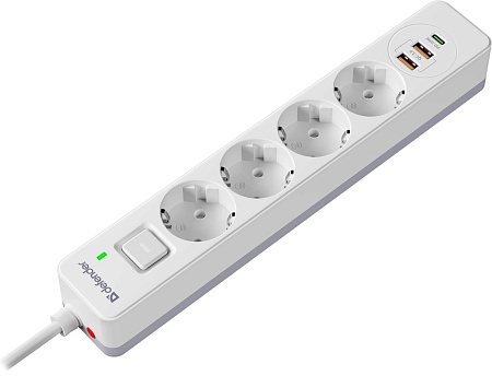 Сетевой фильтр Defender DFS 145 (5 м)