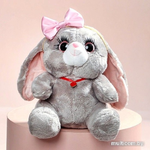 Классическая игрушка Milo Toys Зайка Ла-Пу-Ля с повязкой бант 9211948