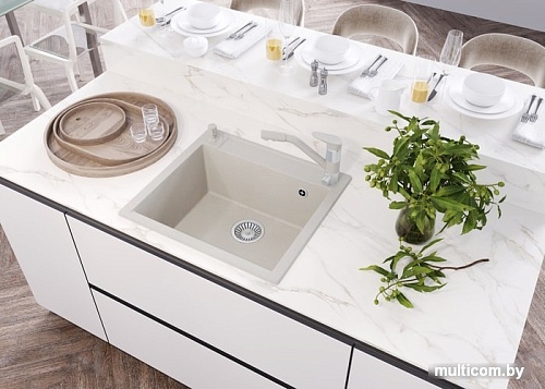 Кухонная мойка Polygran Argo-560 (белый хлопок 36)