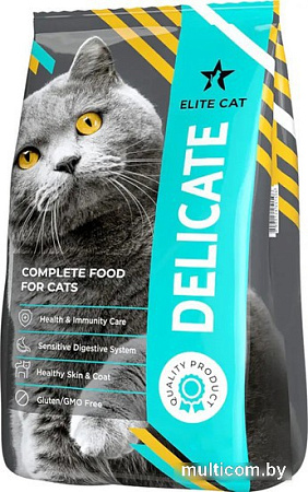 Сухой корм для кошек Elite Cat Delicate (для привередливых, с чувствительным пищеварением) 12 кг